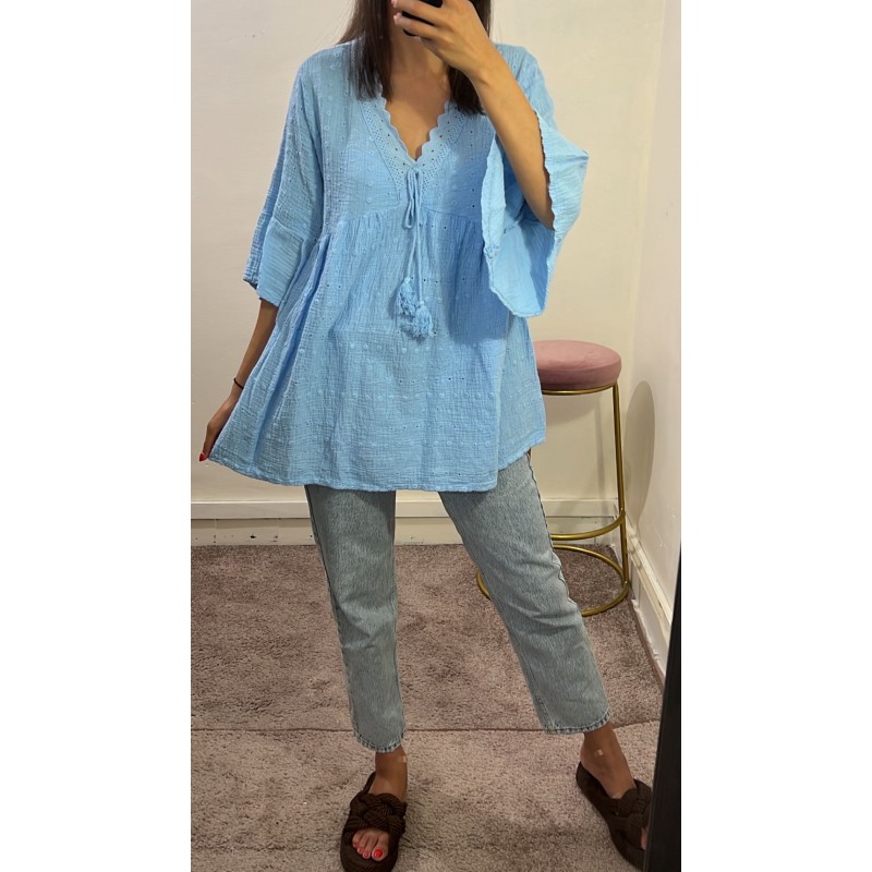 Blouse JAZZ bleu